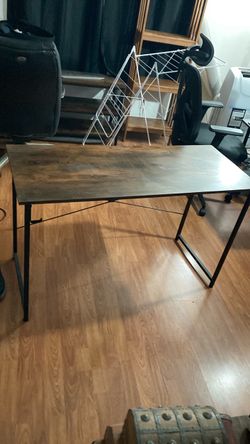 Industrial Wood and Metal Desk