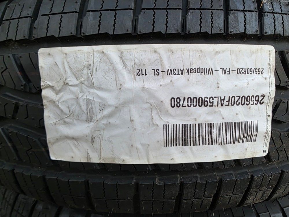 4 Brand New 20" FALKEN ALLTERRAIN WILD PEAK AT3 TIRES (26