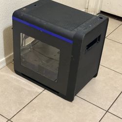 Black Metal PC Computer Case Shell (LxWxH: 10.5” x 16” x 16”)