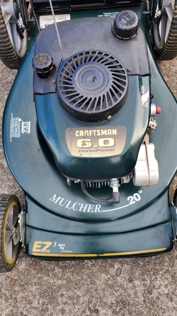 Craftsman lawn mower 6.0 tecumseh motor