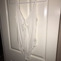 Sexy White bodysuit Size medium 