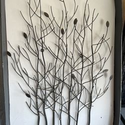Metal Trees Wall Decor
