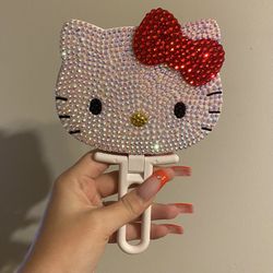 Rhinestone Hello Kitty Folding Hand Mirror
