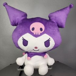 14" Authentic SANRIO Kuromi Plush Sitting Plush
