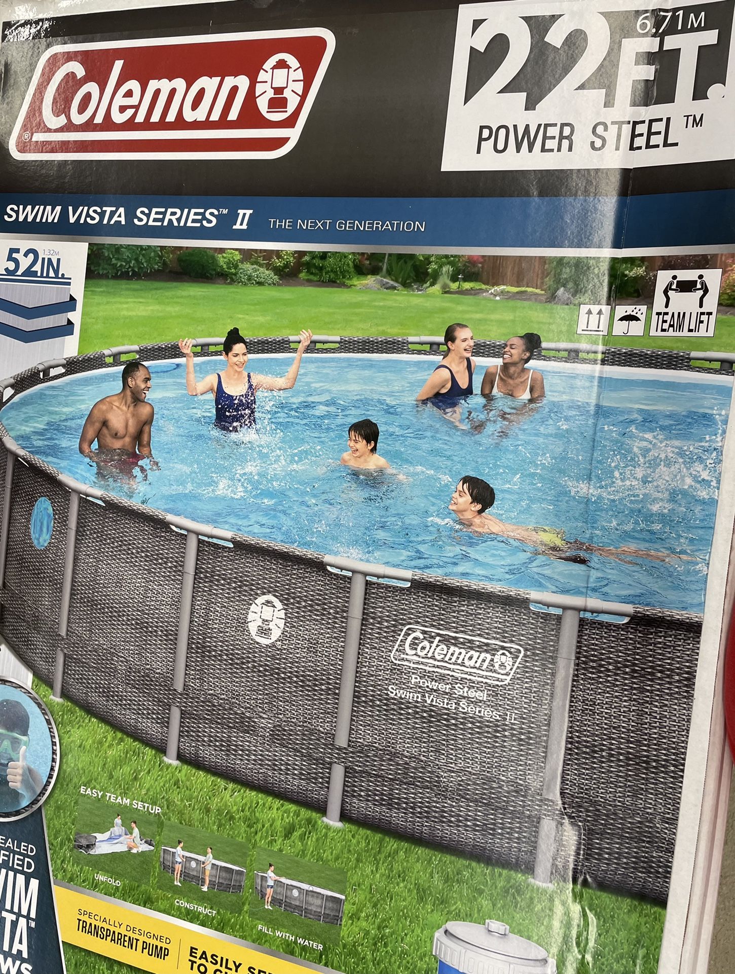 Photo New Coleman Pool 22ft X 52 In
