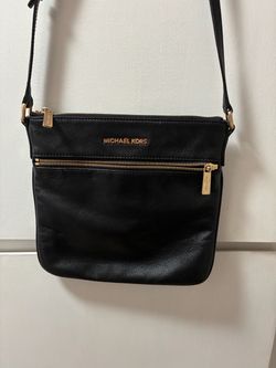 Michael Kors Black Leather Crossbody Bag