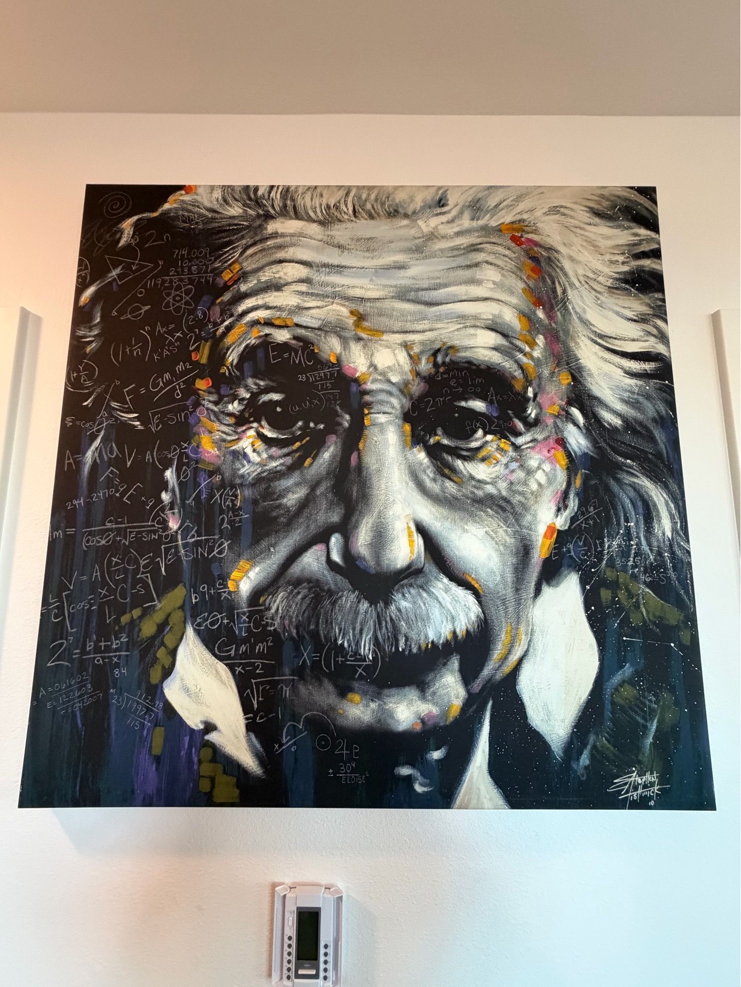 Albert Einstein 39-1/2”X39-1/2” Canvas Print