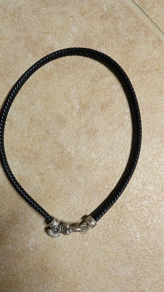 Braided Leather Necklace