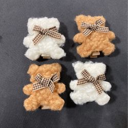 Cute Teddy bear hair clips