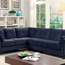 Brand New Navy Blue Sectional Sofa