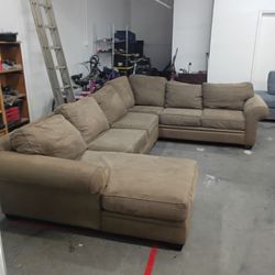 Big brown couch