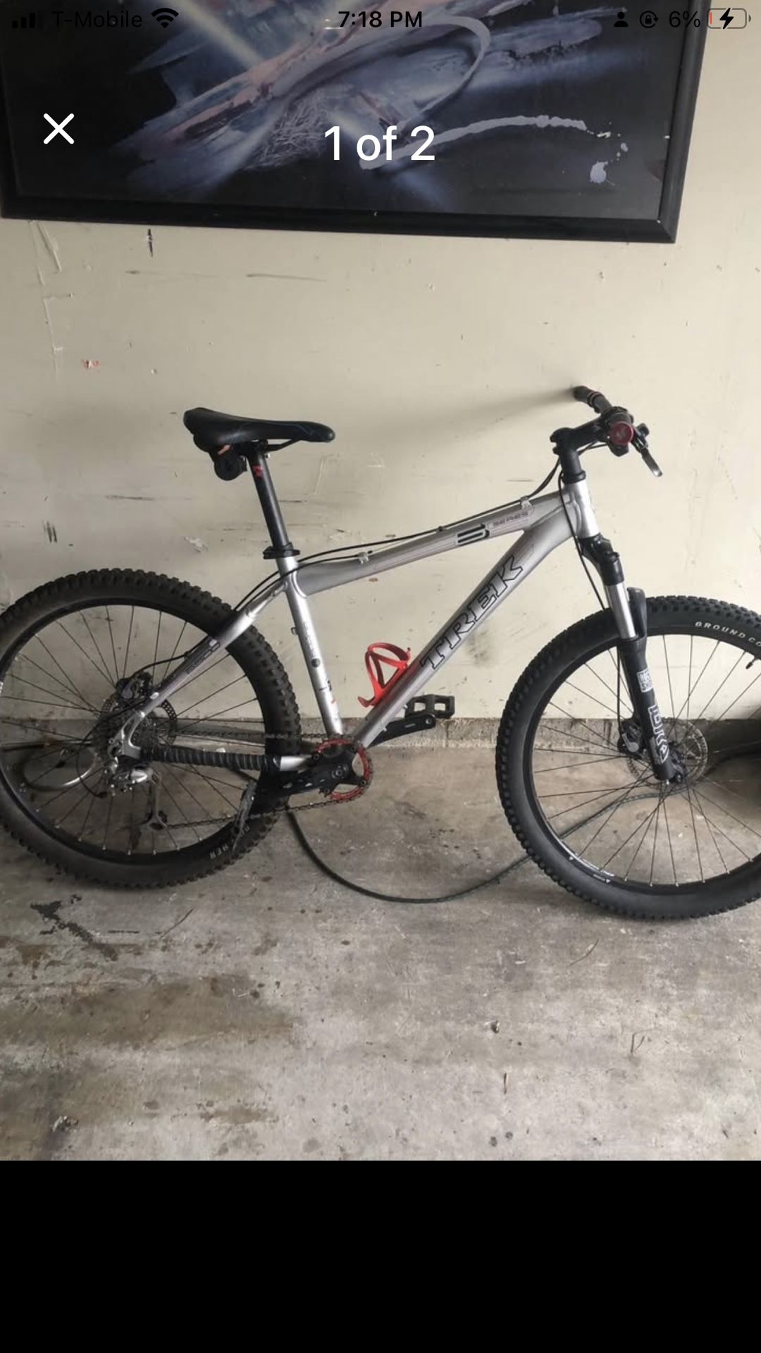 Trek Mountain bike hard tail 18” Frame , 26” Tires