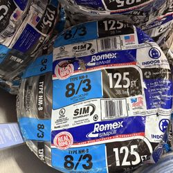 New Wire Romex  8/3 125ft 