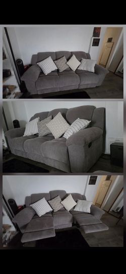 Grey sofa set
