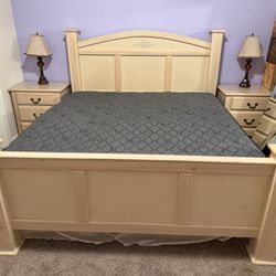 4 PC Bedroom Set With Mattress 