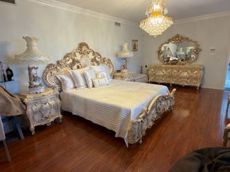 Cellini Rococo Baroque Complete Bedroom Set - Excellent Condition