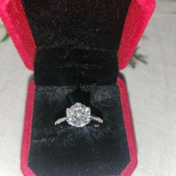 Moissanite Engagement Ring
