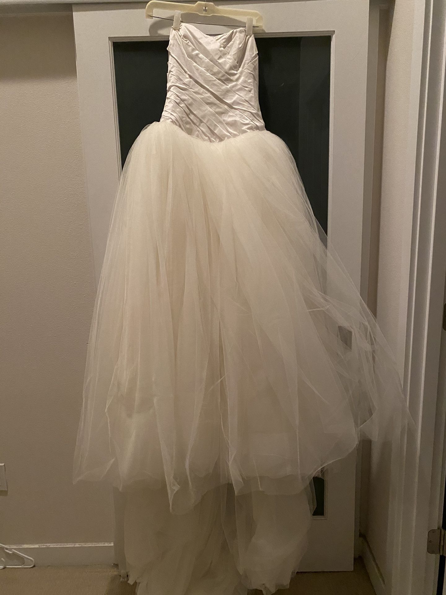 vera wang for david’s bridal ball gown wedding dress