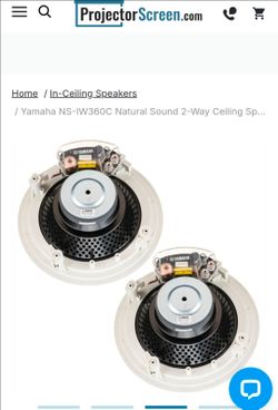 Yamaha NS-IW360C Natural Sound 2-Way Ceiling Speaker System - Pair - NS-IW360C