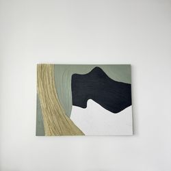 Stunning Textured Abstract Painting On Canvas