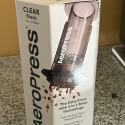 NEW IN BOX - Aeropress Clear Black Coffee Press