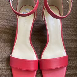 New,  Red Sandal Heel 8 1/2