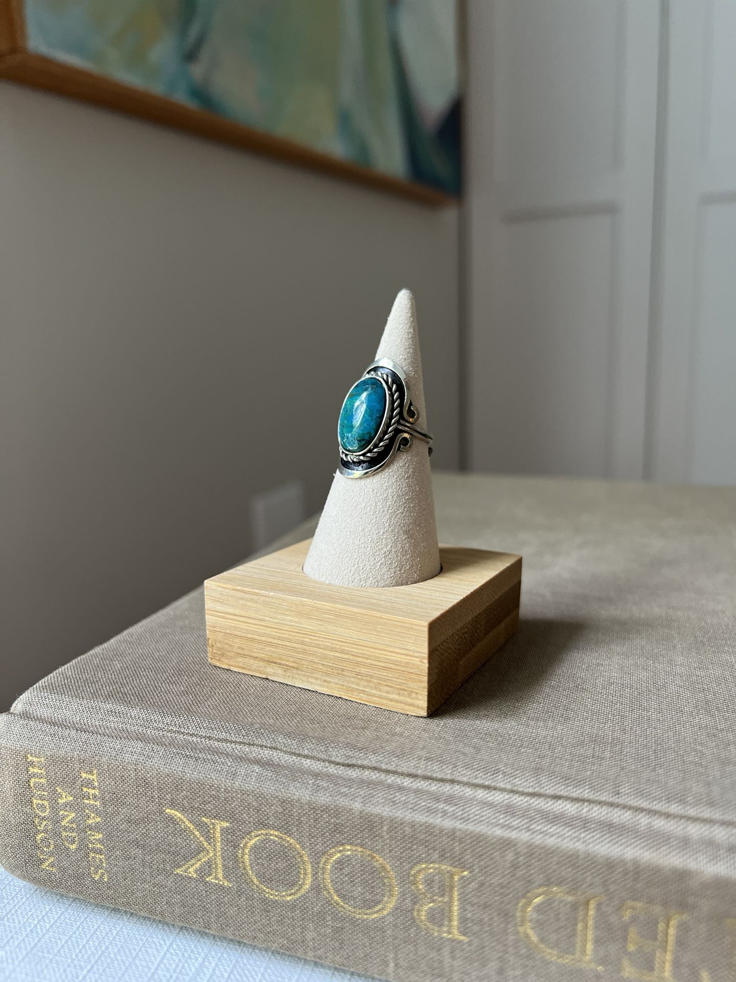 Chrysocolla Statement Ring ( firm on price )