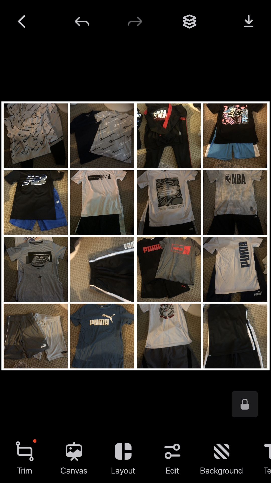 Big Lot Of Boys Size 10/ 12 12 Activewear New To Like New Condition