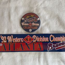 1992 Atlanta Braves Division Champions Lot