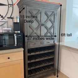 Bar Cabinet With Wine Storage 