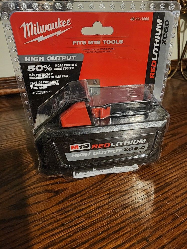 New Milwaukee 6.0 Battery