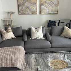 Modern Gray  Sectional ( Or Whole Set) 