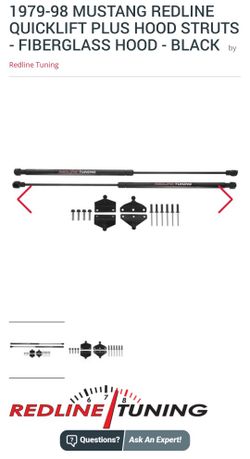 foxbody mustang 5.0 hood struts