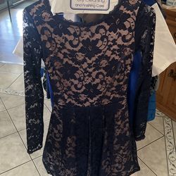 Blue Lace Dress