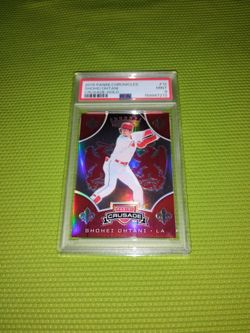 Mint PSA Graded Holo 2019 Shohei Ohtani Baseball Card #12 - Panini Chronicles Crusade Foil / Hologram