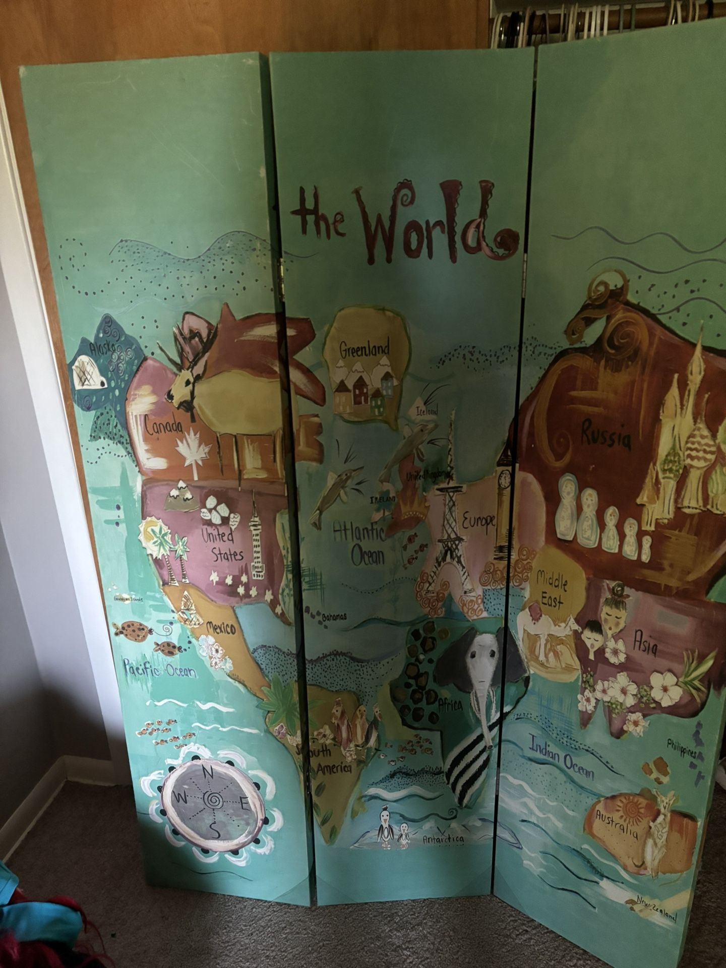 Map Floor Canvas