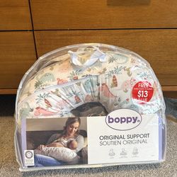 Boppy Nursing Pillow - Dino Print With Extra Cover (Like New)