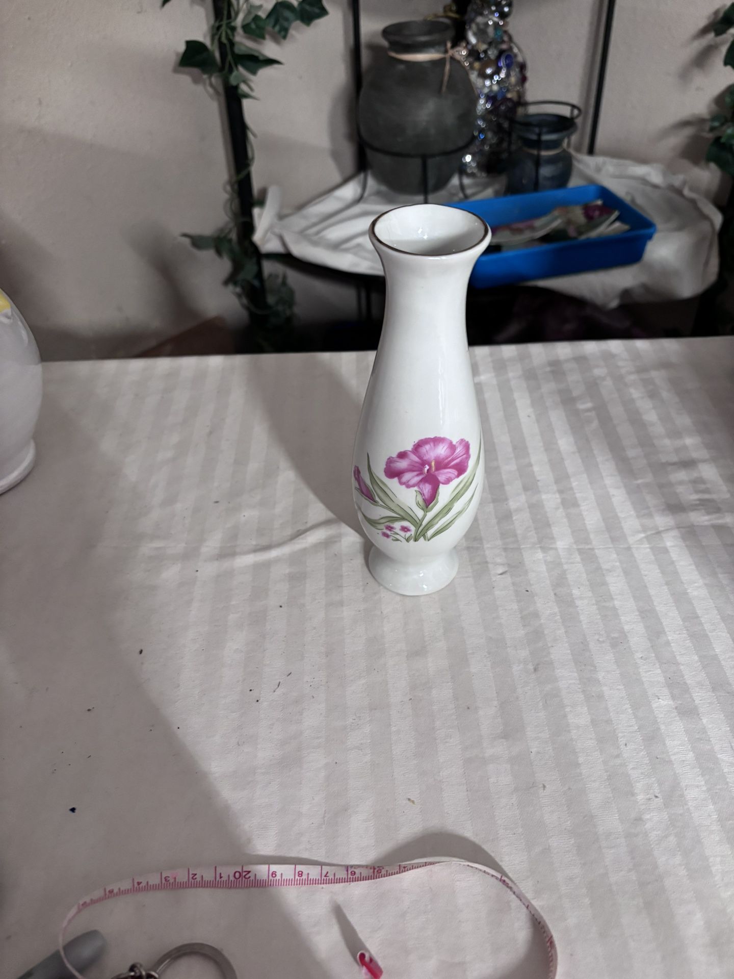 Alba Bundtsand Albert Kieser Single Bud Vase White Porcelain 