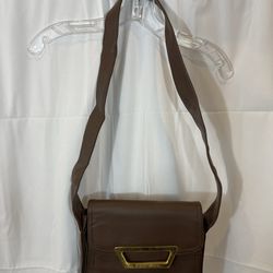 Vintage 1980’s Saddle River Chocolate Crossbody Purse In Beautiful Condition