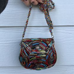 RARE Vintage Glass Bangle Wedding Bracelet Bag