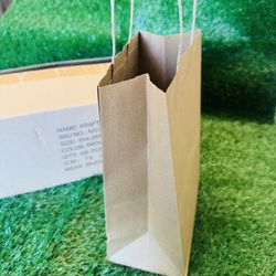 100 Pcs Gift Bags Brown Color 