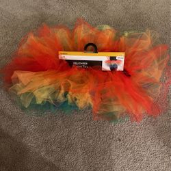 Rainbow Clown Tutu Size L/XL 