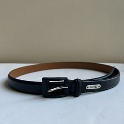 Lauren Ralph Lauren Dark blue genuine Italian leather belt