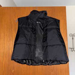 Black Sleeveless Puffer Vest