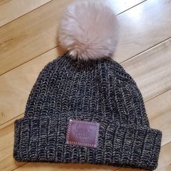 Love ❤️ Your Melon Navy & Gold Hat with Pom (OS)