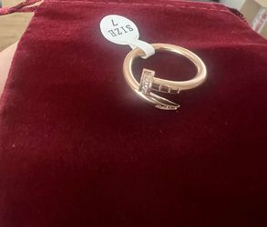 Rose gold size 7 new