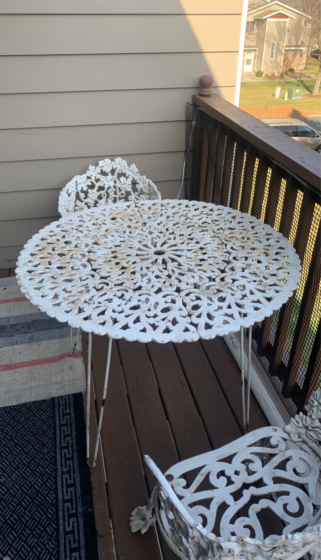 Cast iron Garden Table and chairs set