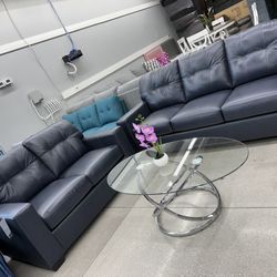 2pc Living Room Set 💙 Dark Blue Color 