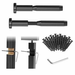 New 50 Pack Black Invisible Cable Railing Kit, T316 Stainless Steel Swage Tensioner Terminal for 3/16" Cable Railing System, Invisible Receiver and St