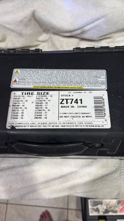 Zt741 ZT 741 ice snow tire cable chains